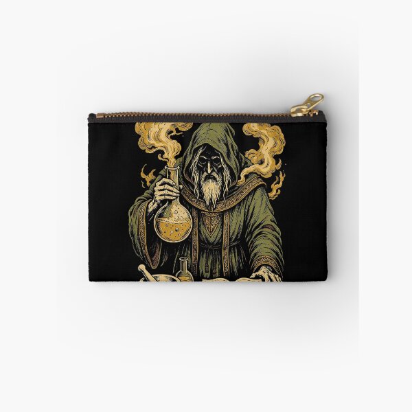Item preview, Hooded Alchemist With Flask Print designed and sold by The Mellonaire.