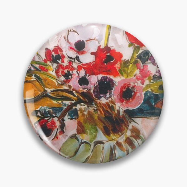 Item preview, Anemones and chinese vase 1943 designed and sold by VeilOfPigments.