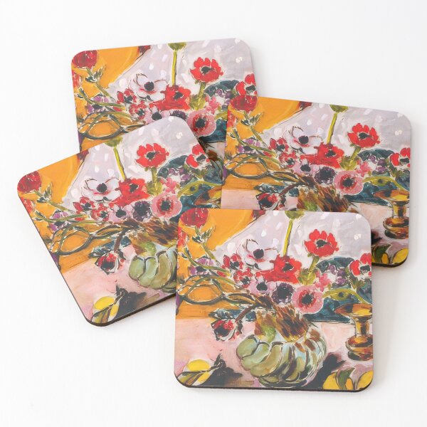 Item preview, Anemones and chinese vase 1943 designed and sold by VeilOfPigments.