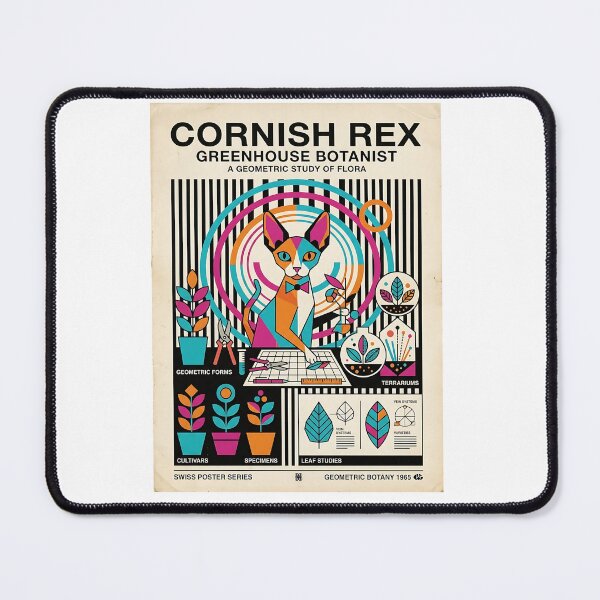 Item preview, Cornish Rex Greenhouse Botanist designed and sold by PictoVibe.