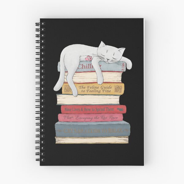 Item preview, Cat Napping On Books  designed and sold by SARALINDO.