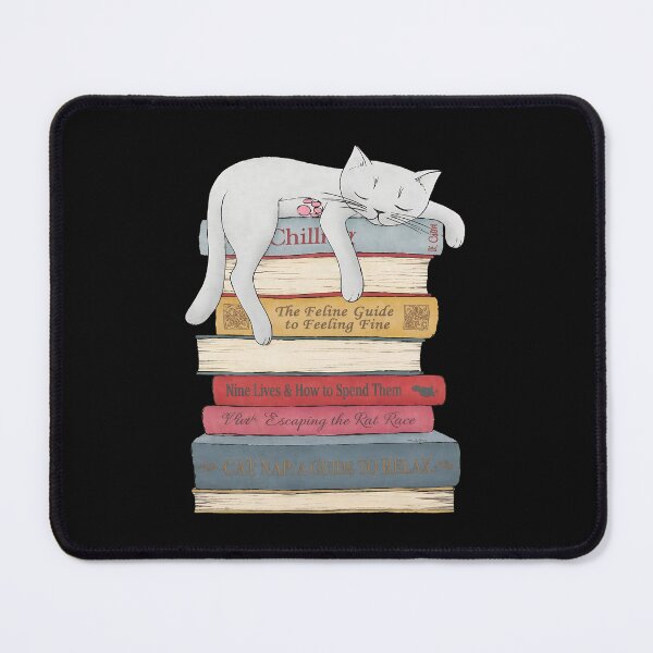 Item preview, Cat Napping On Books  designed and sold by SARALINDO.