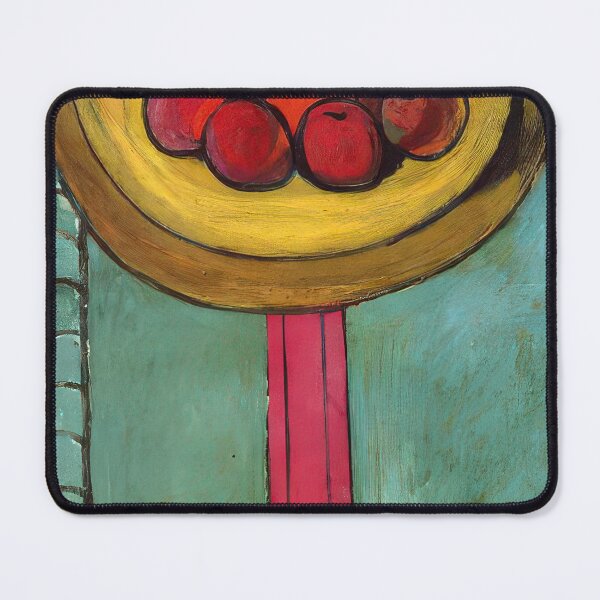 Item preview, Apples on a table green background 1916 designed and sold by VeilOfPigments.