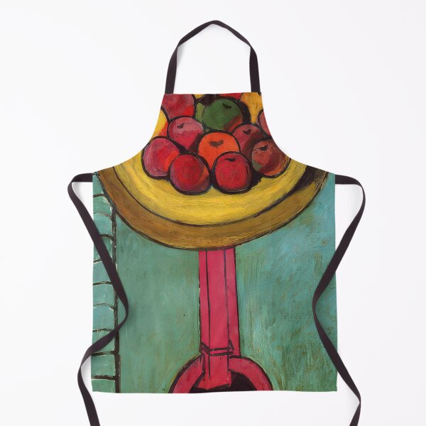 Item preview, Apples on a table green background 1916 designed and sold by VeilOfPigments.