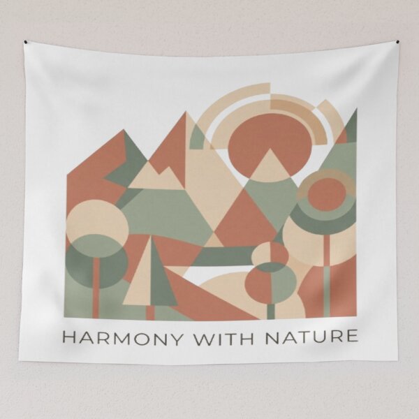 Item preview, Harmony with Nature – Geometric Landscape Art designed and sold by Cristhian Almanza.