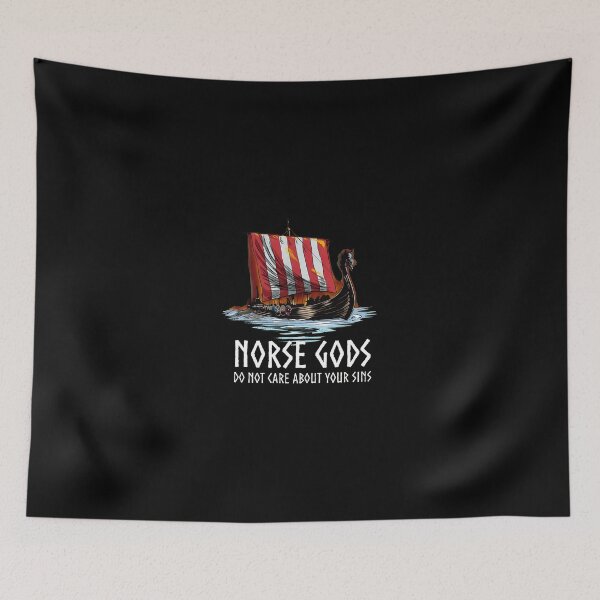 Item preview, Viking Longship Norse Gods Sailing Art designed and sold by paulisihbogut.
