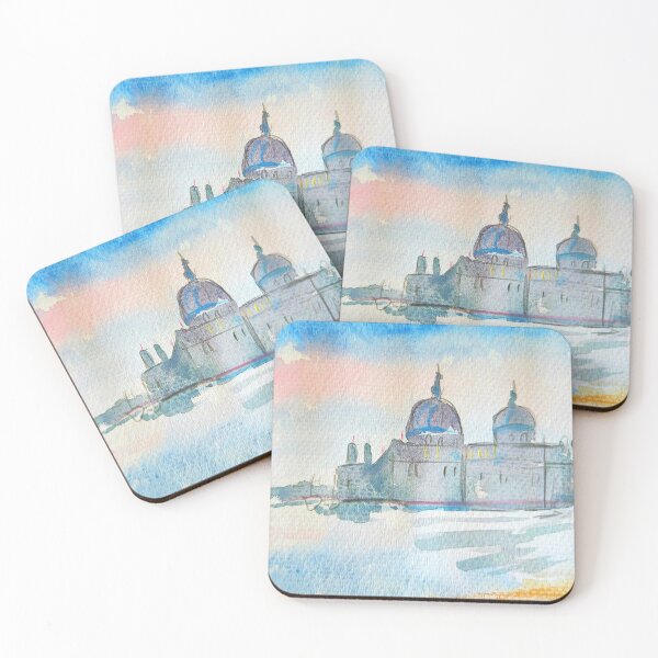 Item preview, Romantic Venice Sunrise Watercolor Architecture Landscape designed and sold by Designs by Sara Felton.