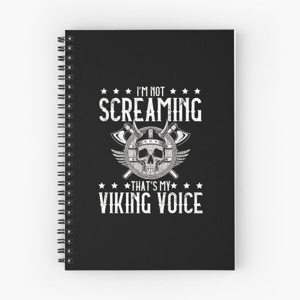 Item preview, Viking Voice Skull Axe Funny Norse Humor designed and sold by desortxtorf.