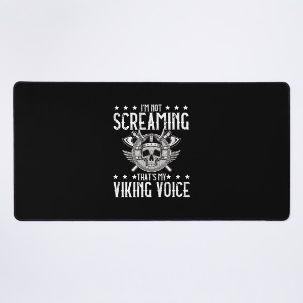 Item preview, Viking Voice Skull Axe Funny Norse Humor designed and sold by desortxtorf.