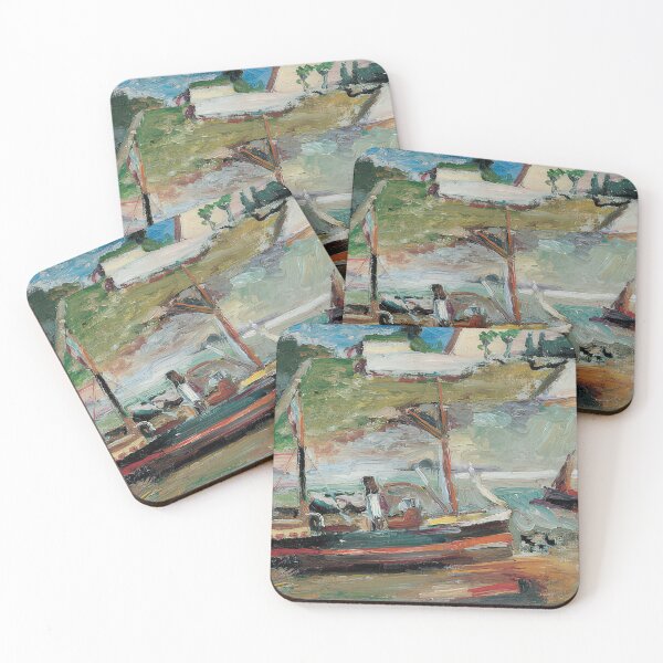 Item preview, Belle ile le port de palais 1896 designed and sold by VeilOfPigments.