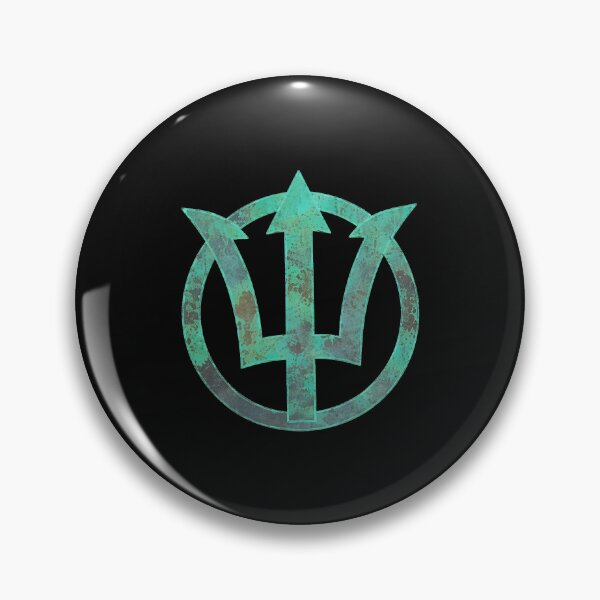 Item preview, Distressed Trident Circle Symbol designed and sold by SARALINDO.