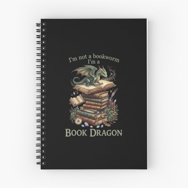 Item preview, I'm Not a Bookworm I'm a Book Dragon Fantasy Reader Design designed and sold by Ostericaimusa.