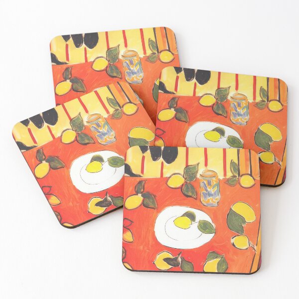 Item preview, Black philodendron and lemons 1943 designed and sold by VeilOfPigments.