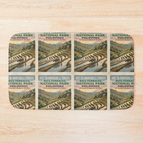 Item preview, Water Buffalo Rice Terrace designed and sold by PictoVibe.