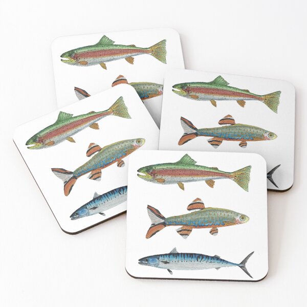 Item preview, Three Fish Art Print designed and sold by Tidal Wonder Studio.