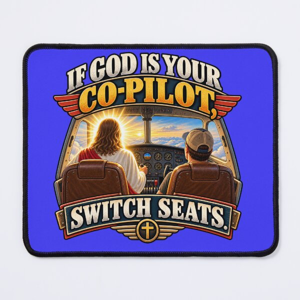 Item preview, If God is Your Co-Pilot, Switch Seats designed and sold by TheBibleStop.
