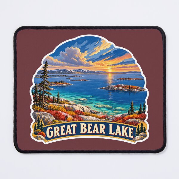 Item preview, Great Bear Lake Vintage Canadian Arctic Wilderness Print designed and sold by PinUpPizzazz.