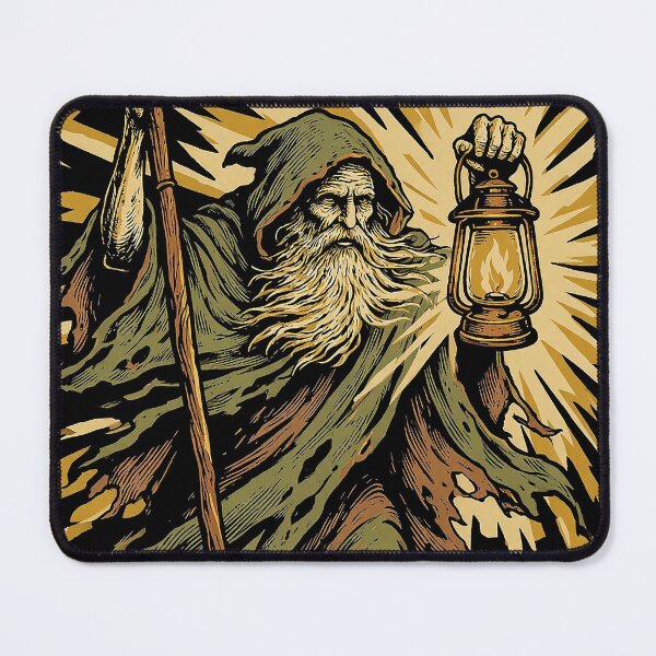 Item preview, Hermit With Lantern In The Dark Print designed and sold by The Mellonaire.