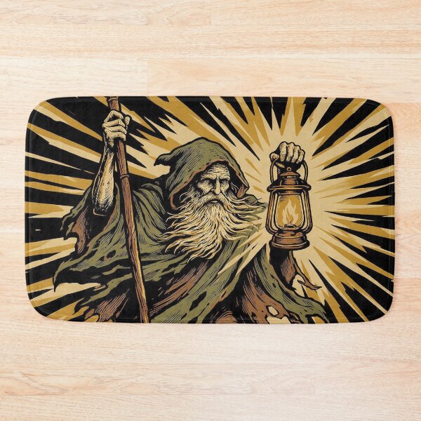 Item preview, Hermit With Lantern In The Dark Print designed and sold by The Mellonaire.