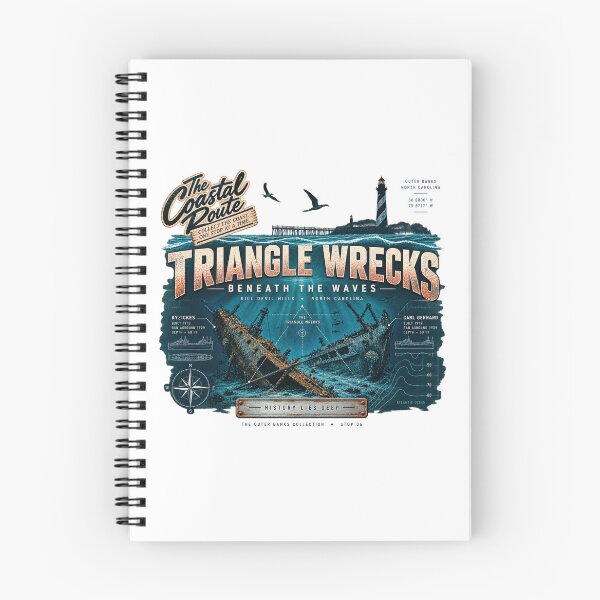 Item preview, Kill Devil Hills Triangle Wrecks designed and sold by The Coastal Route.