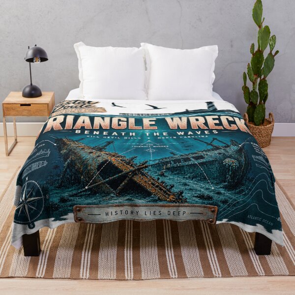 Item preview, Kill Devil Hills Triangle Wrecks designed and sold by The Coastal Route.