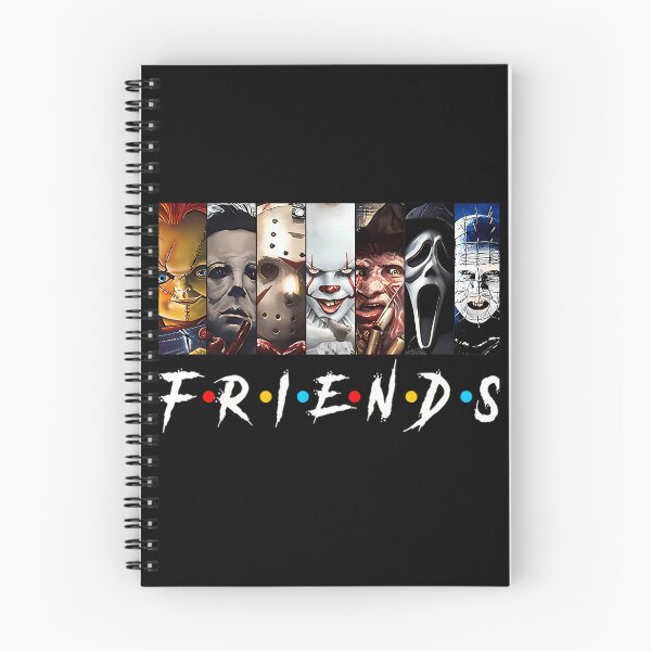 Item preview, Horror Movie Friends Michael Myers Jason Pennywise Ghostface Halloween designed and sold by ImogenDavisArt.