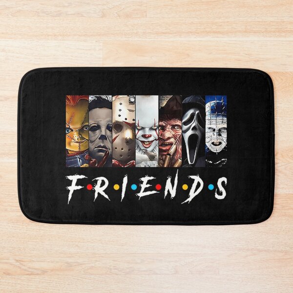 Item preview, Horror Movie Friends Michael Myers Jason Pennywise Ghostface Halloween designed and sold by ImogenDavisArt.