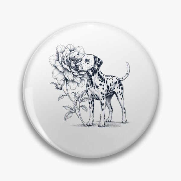 Item preview, Dalmatian Smell Flower Dog Lover designed and sold by dian-rody-crest.