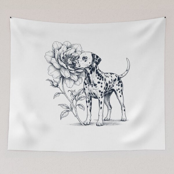 Item preview, Dalmatian Smell Flower Dog Lover designed and sold by dian-rody-crest.