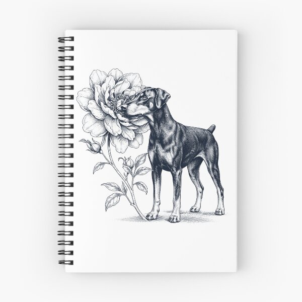 Item preview, Doberman Pinscher Smell Flower Dog Lover designed and sold by dian-rody-crest.