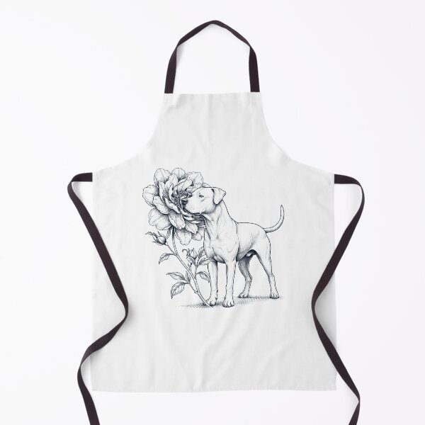 Aperçu de l'œuvre Dogo Argentino Smell Flower Dog Lover créée et vendue par dian-rody-crest.
