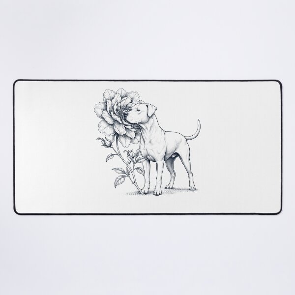 Item preview, Dogo Argentino Smell Flower Dog Lover designed and sold by dian-rody-crest.