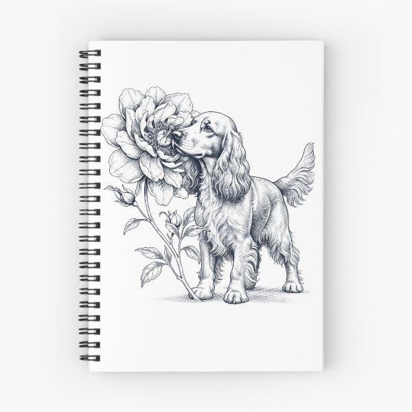 Item preview, English Cocker Spaniel Smell Flower Dog Lover designed and sold by dian-rody-crest.