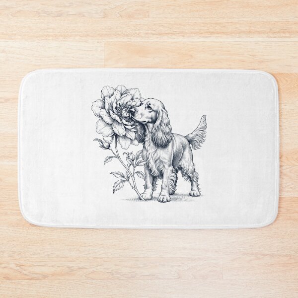 Item preview, English Cocker Spaniel Smell Flower Dog Lover designed and sold by dian-rody-crest.