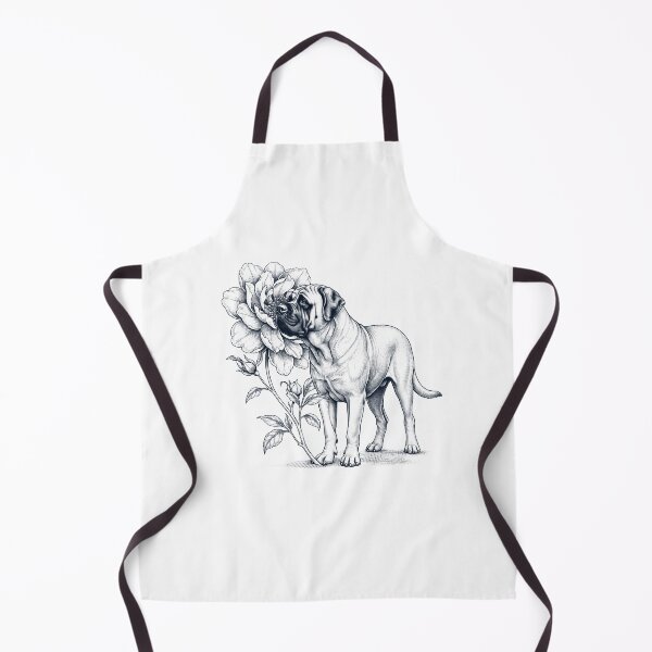 Item preview, English Mastiff Smell Flower Dog Lover designed and sold by dian-rody-crest.