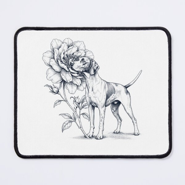 Item preview, English Pointer Smell Flower Dog Lover designed and sold by dian-rody-crest.
