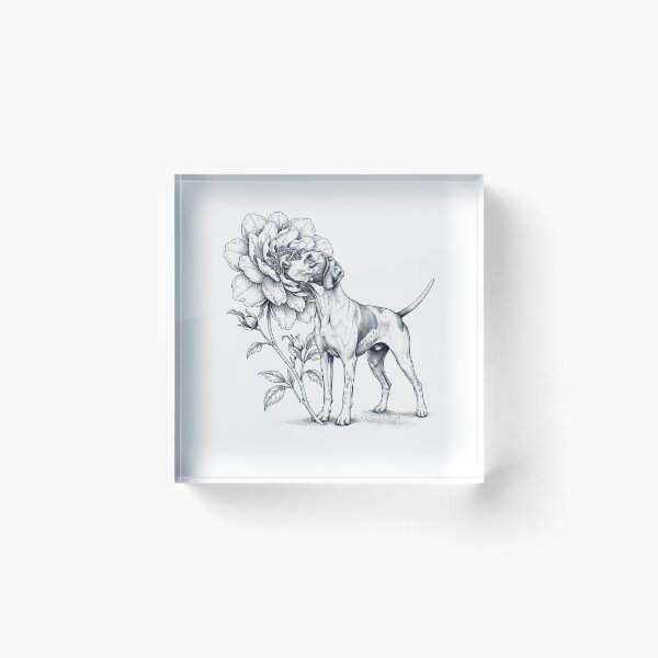 Item preview, English Pointer Smell Flower Dog Lover designed and sold by dian-rody-crest.