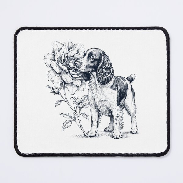 Item preview, English Springer Spaniel Smell Flower Dog Lover designed and sold by dian-rody-crest.
