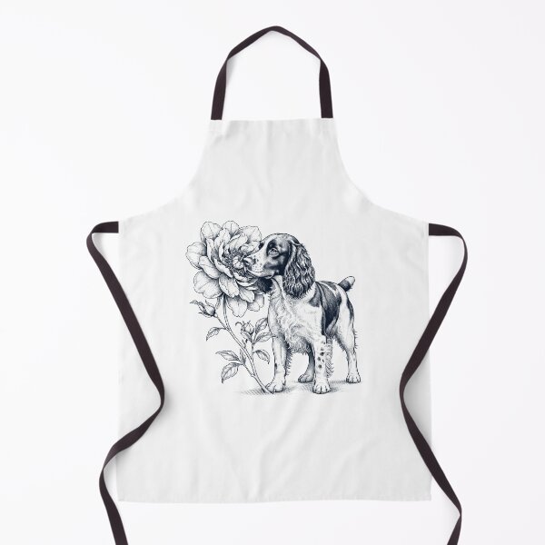 Item preview, Amante de los perros con olor a flores y del English Springer Spaniel designed and sold by dian-rody-crest.