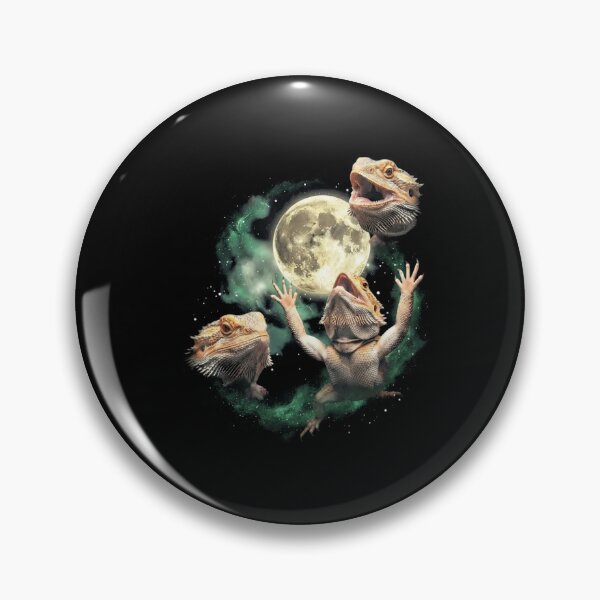 Item preview, Funny Bearded Dragons Reaching for the Moon Reptile Design designed and sold by Ostericaimusa.