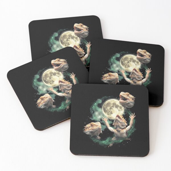 Item preview, Funny Bearded Dragons Reaching for the Moon Reptile Design designed and sold by Ostericaimusa.