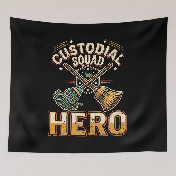 Item preview, The Greatest Custodial Squad Hero Design SEP-452 designed and sold by noberic.