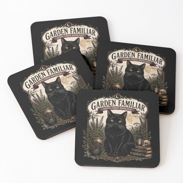 Item preview, Garden Familiar Black Cat Halloween Gothic Storybook Art designed and sold by LiviuGligoros.