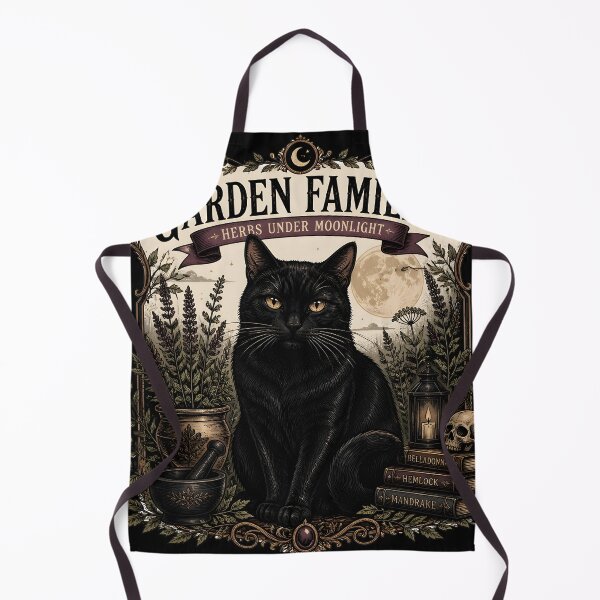 Item preview, Garden Familiar Black Cat Halloween Gothic Storybook Art designed and sold by LiviuGligoros.