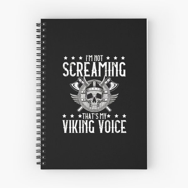 Item preview, Viking Voice Skull Axe Funny Norse Humor designed and sold by karimjcshaben.