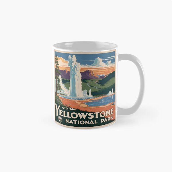 Artikelvorschau, Yellowstone-Nationalpark, 1940er Jahre entworfen und verkauft von Eclipse 3699.