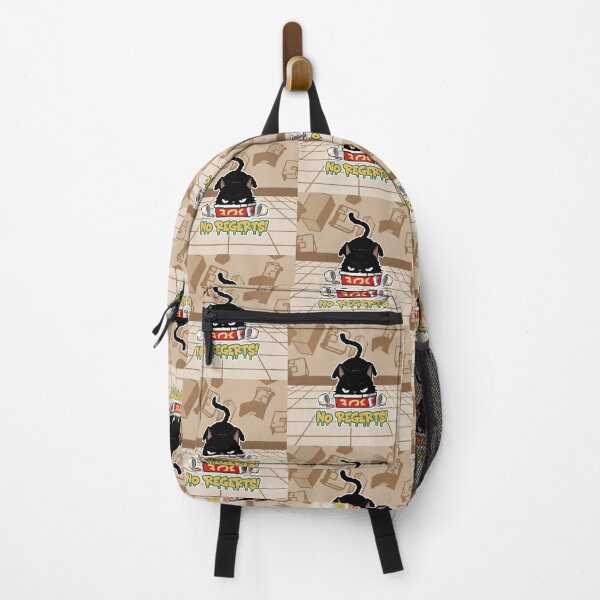 Item preview, No Regerts! Grumpy Black Cat Fast Food Cartoon designed and sold by Taridesign.