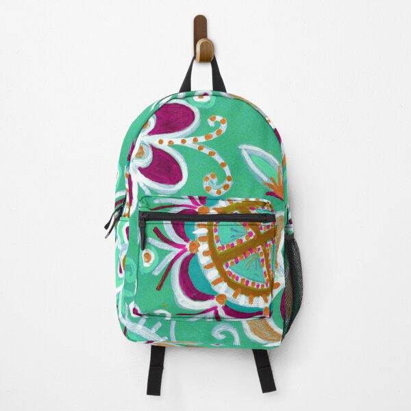 Item preview, Mint Green Folk Floral Mandala designed and sold by Fani*.