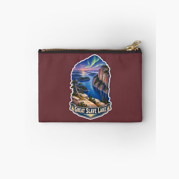 Item preview, Great Slave Lake Vintage Canadian Northern Lights Print designed and sold by PinUpPizzazz.