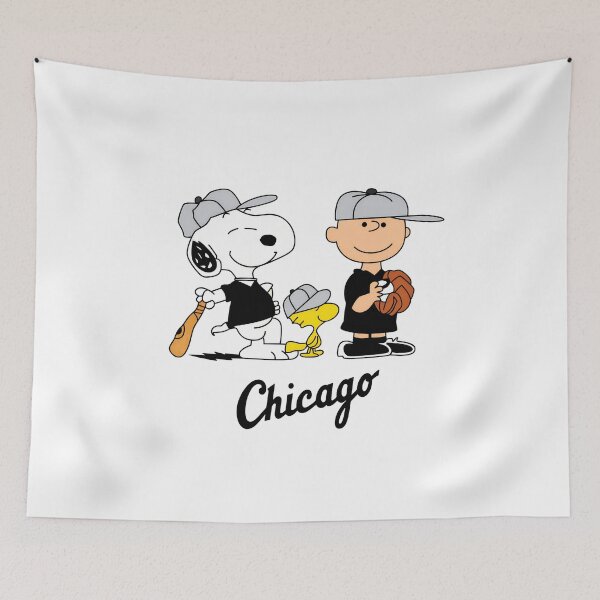Item preview, Snoopy Charlie Brown Woodstock Chicago SOX Baseball  designed and sold by PastelBeasts.